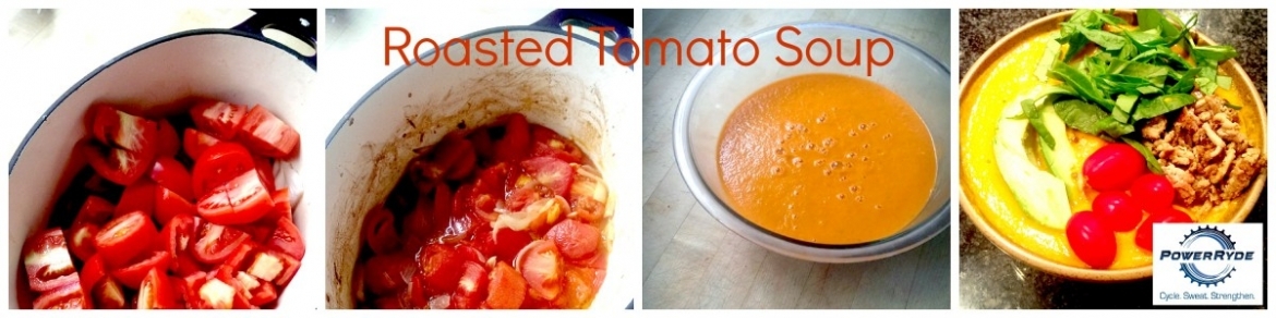 Roasted Tomato Soup ingredients collage